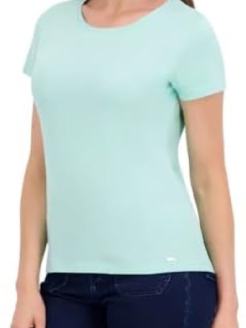 DKNY Women's Organic Cotton Crewneck Short Sleeve Tee Shirt
